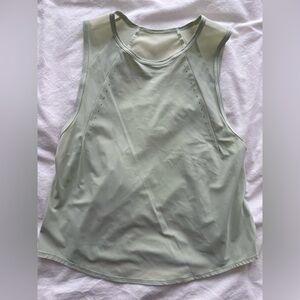 Lululemon running tank light green